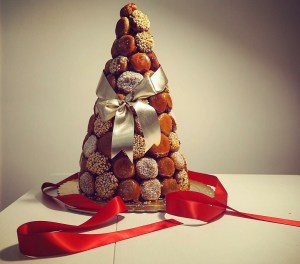 Christmas croquembouche baking recipe