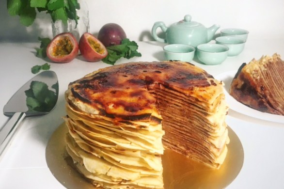 My instragrammed crepe cake