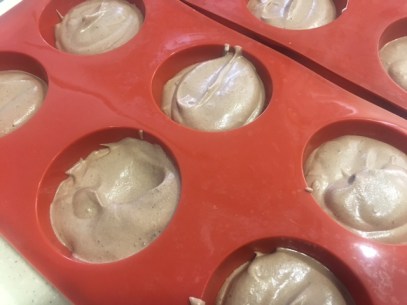 fill the outer domes 3/4 full with chocolate mousse