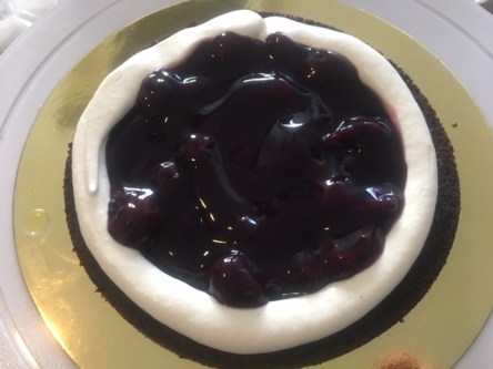 fill with cherry sauce